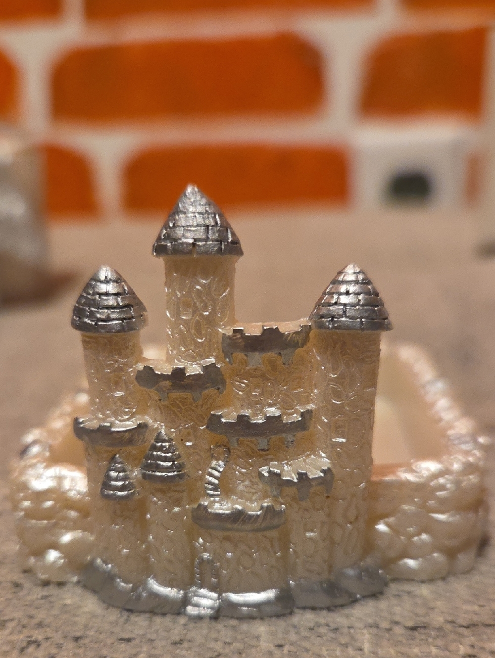 Castle Candle Holder Silver Accented (Candle Included) 🔥🕯🔥 - Picture 9 of 12